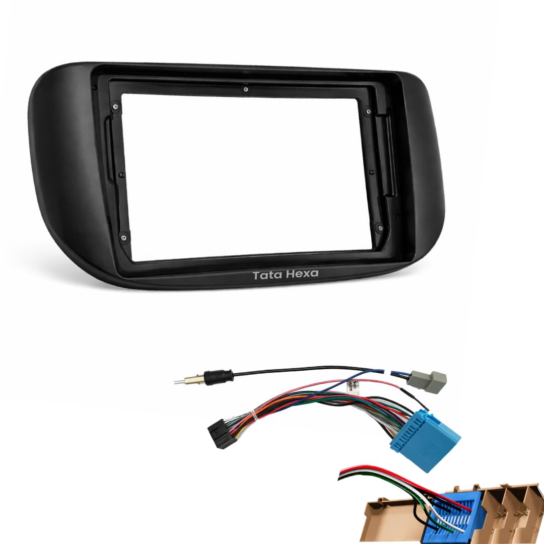 9 inch Car Android Frame Compatible with Tata Hexa | Includes Plug & Play Wiring Harness | Premium ABS Material | Scratch & Heat Resistant Design-image-33