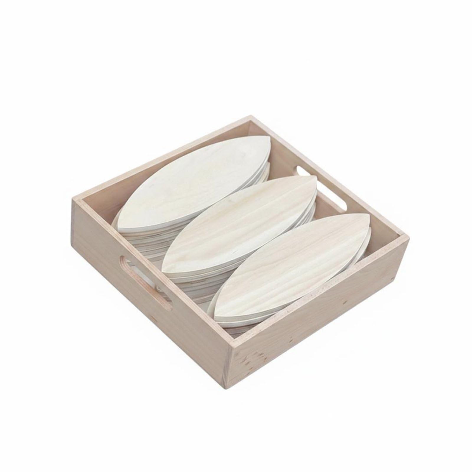 Blocchi Petali in Legno Educativi Bambini Gioco Costruzioni Mattoncini Stacking Set Creativo Materiale con Finitura a Base d'Acqua Adatto a Asilo Scuola ’infanzia Casa Attività di Classe