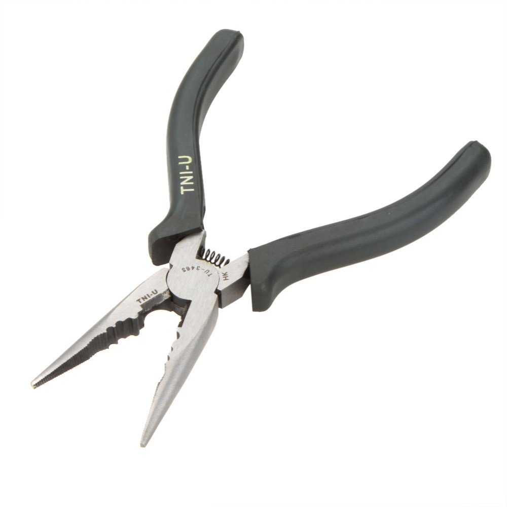 GenericTNI-U TU-346S 6''Multi-function Long Nose Pliers Wire Cable Cutter Stripper Crimping Clamp Linesman Plier Tools