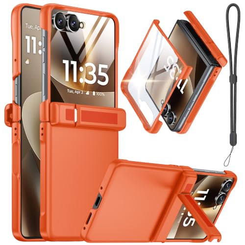 RMOCR for Motorola Razr+ Plus 2026/2025/2024 Case with Lanyard,Orange