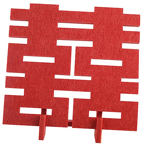 Cabilock Ornamentos tridimensionais de personagens felizes decoração casamento decoração decorações de casamento para mesas centro de mesa XI vermelho decoração de mesa sentiu