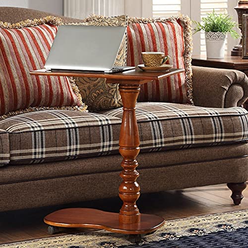Taimowei Mobile Small Computer Table Solid Wood Bedside Table Sofa Learning Small Table Bed Lazy Table #TOP6
