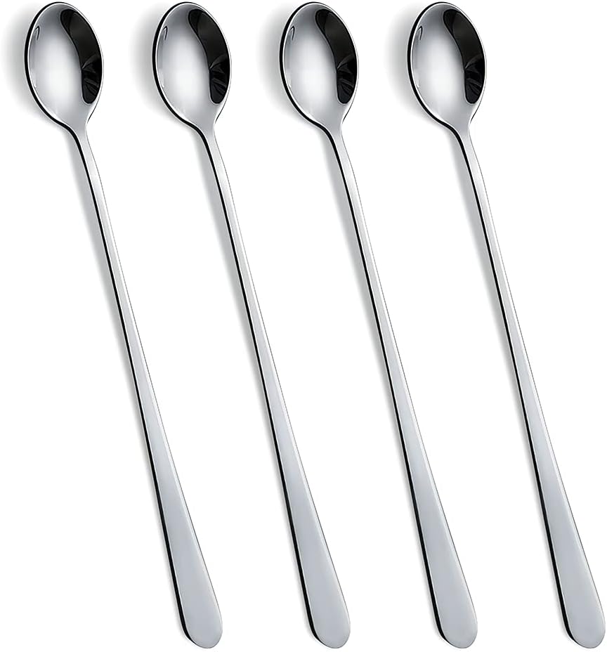 Long Handle Stirring Spoon, 9Inch Long Handle Tea Spoons, Coffee Spoon