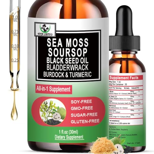 Vita Letuo Sea Moss + Soursop + Black Seed Oil Liquid Drops (30 servings)