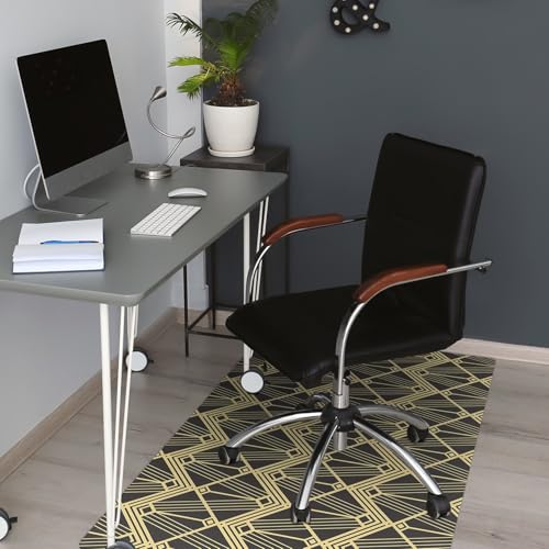 Protège-sol facile à nettoyer contre les rayures de fauteuil avec tapis de chaise PVC