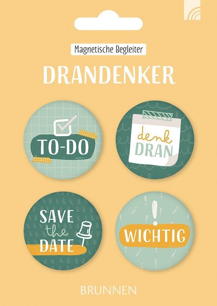 Brunnen Verlag Gmbh Drandenker: 4Er-Magnet-Set (Magnetische Begleiter)