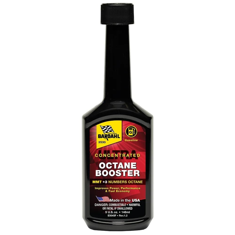 Bardahl Octane Booster 3530 - Professional Octane Booster for Gasoline Engines - Enhance Performance, Fuel Economy, & Power - Gas Additives Treatment for Car