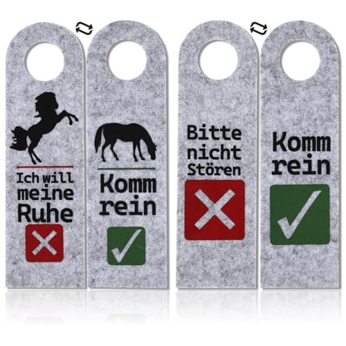 trendaffe - Nicht stören oder Komm rein Türhänger mit Strichmännchen in
