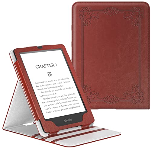 Moko Case For 6.8" Kindle Paperwhite (11Th Generation-2021) And Kindle Paperwhite Signature Edition, Premium Vertical Flip Cover With Auto Wake/Sleep For Kindle Paperwhite 2021, Vintage Style #TOP8