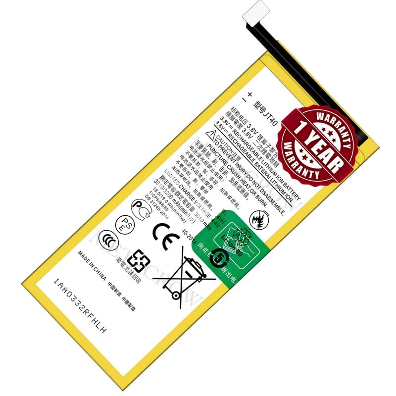 Image of Original JT40 Battery Compatible for Motorola Moto G6 Plus (XT1926, XT1926-1, XT1926-2, XT1926-3, XT1926-5, XT1926-6, XT1926-8, XT1926-9) - (3200mAh) - 1 Year Warranty JK1