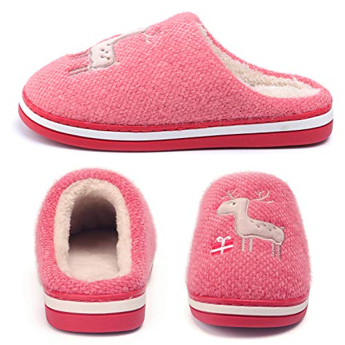 WINZYU Pantoffel Dames Heren Warme Zachte Comfortabele Sloffen Antislip Pluche Kerst Slippers Rendieren Cadeau Pluizige… - Image 6