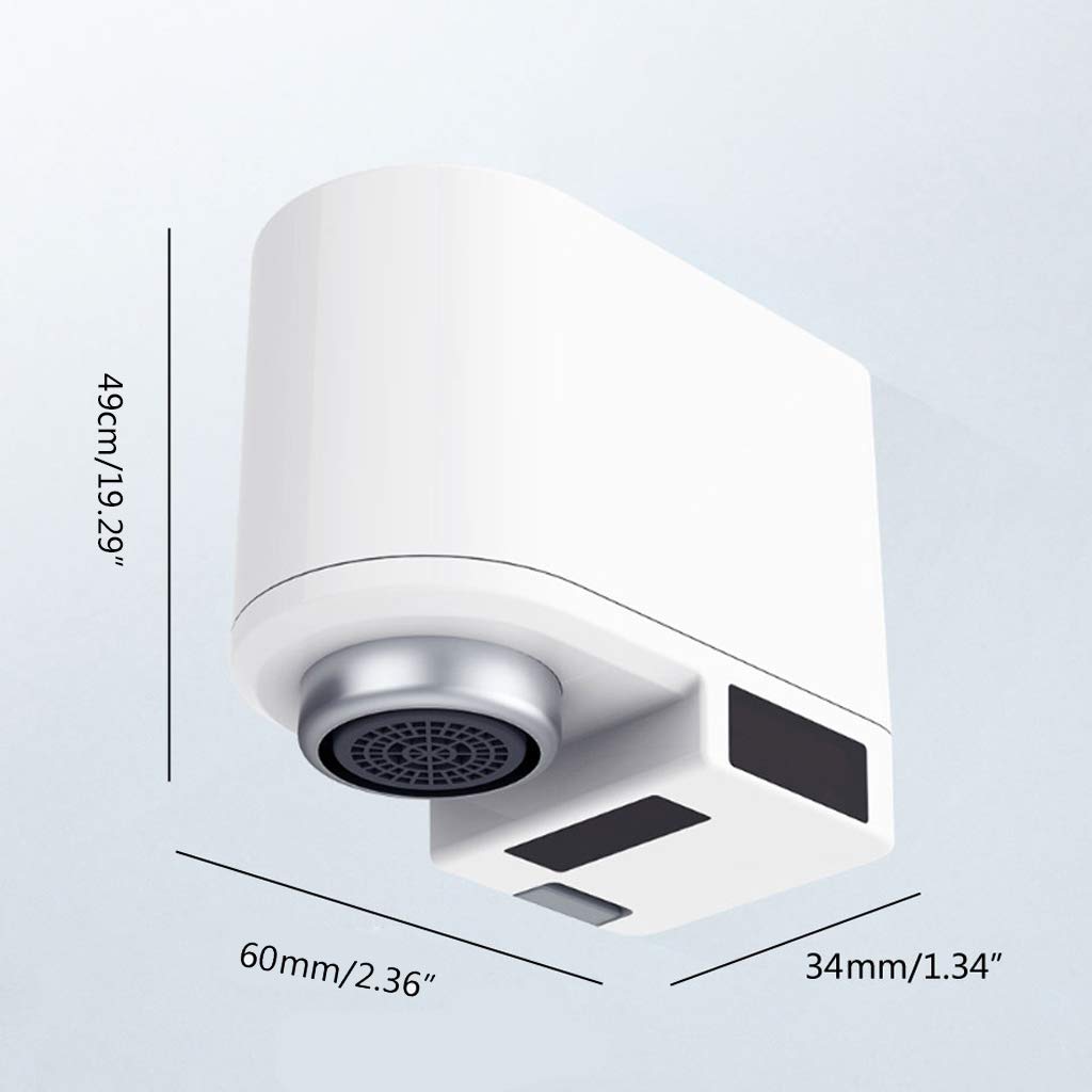 geneic Adaptador de sensor de movimiento automático para grifo de cocina, baño, fregadero, aireador manos libres, sensor inteligente de grifo