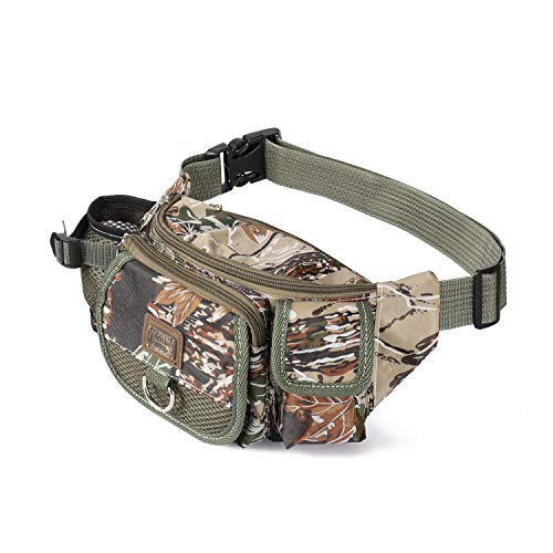 Pacote de cintura, Andoer Sacos de pesca multifuncionais bolsa de pano oxford ao ar livre para a cin