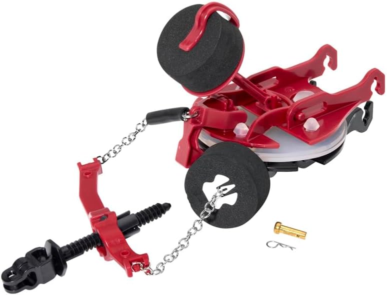 American Standard VorMax Toilet Toilet Flapper Assembly, Replacement kit | Toilet Flapper Replacement: Includes Teeter Bar & Silicone Seals, Fits VorMax Toilets | 7381657-200.0070A