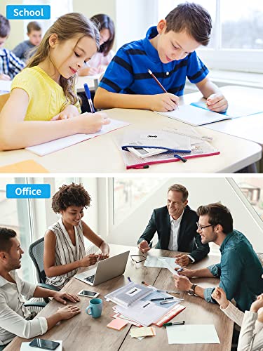 Jarlink 14 Pcs 6 Sizes Mesh Zipper Pouch, Waterproof Zipper Bags With Label Pocket, 7 Colors, Multipurpose For Board Games Organize, School, Office Supplies, Travel Storage, And Home Organize #TOP5