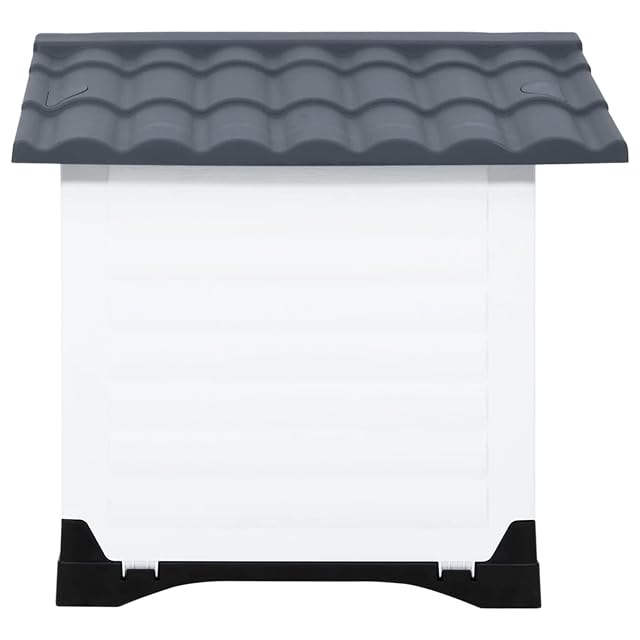 Foto 3 de 8 de CIADAZ Caseta para Perros y Gatos, Polipropileno Gris, 90.5x68x66 cm, Modern, Resistente al Sol y la Lluvia