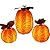 MXTCLM Flickering Fall Pumpkin Flameless Candle Lights Maple Leave Pumpkin LED Candle Battery Operated with 6 Hours Timer Unscented Real Wax Harvest Thanksgiving Indoor Decoration Pack of 3