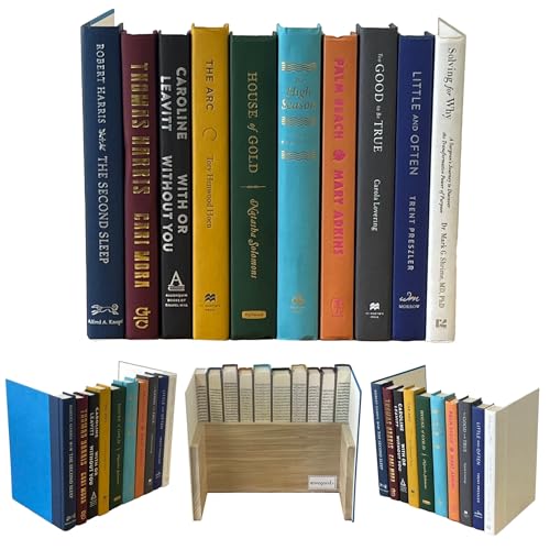 Covogoods CovoBox— Original Hidden Storage Secret Book Box Electronics Hider | Hide Router, Cable, Modem, Cords, Plugs, Outlets, Money, Docs, Jewelry | Made with Real Used Hardcover Books [Tops OFF]