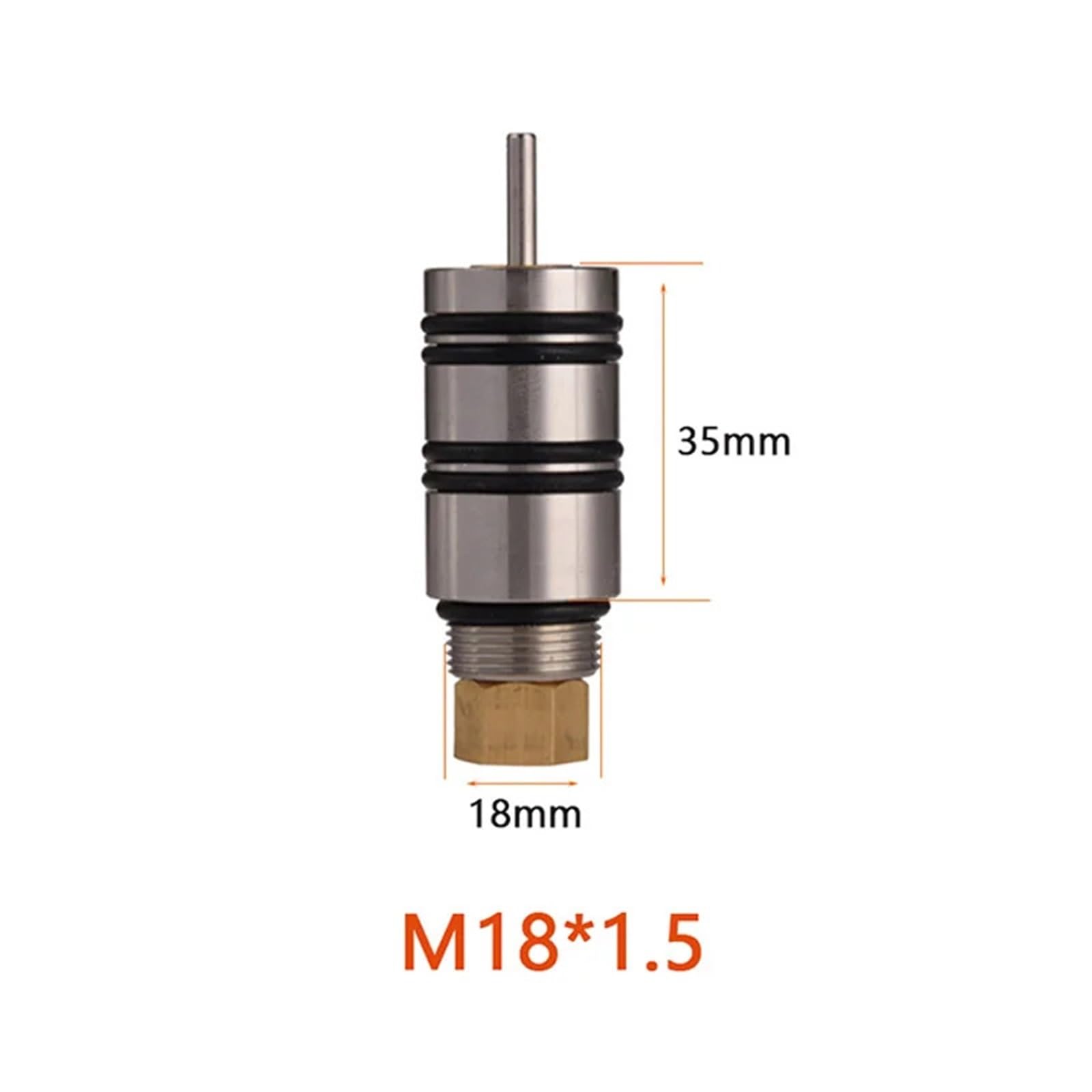 1 stücke M18 * 1,5 M16 * 1 Z Ventil edelstahl Fitting Paintball Air Tank Weiche Regler Zubehör for Aquarium Tauchen(M18 Short)