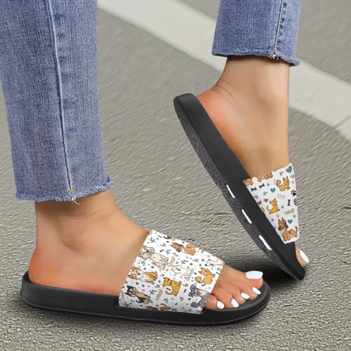 Coloranimal Slippers for Women Sandals Women Slide Sandals Shower Shoes Bathroom Slippers Comfortable Ladeis Beach Shoes for Beach Pool4
