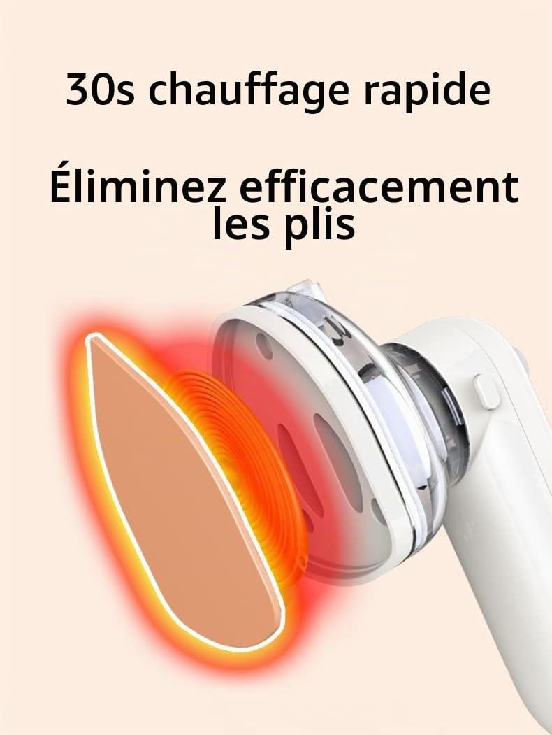 Fers à Vapeur - Fer à Repasser Sans Fil De Voyage Mini Portable Rechargeable USB, Faire De Voyage De Travail À 360 Degrés