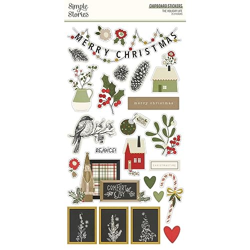 The Holiday Life Chipboard Stickers 6
