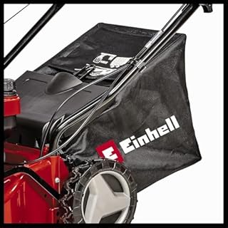 Einhell Petrol Lawn Mower Self-Propelled, 40cm Cutting Width Lawnmower For Gardens Up To 1000m2, 2kW 4-stroke OHV Engine, 7 Level Cutting Height Adjustment, 45L Grass Box GC-PM 40/2 S