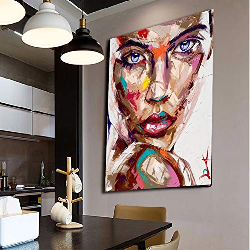QAZEDC Pintura Mural Cartel de Retrato de Mujer Cover