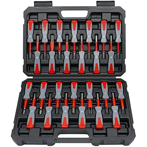 Terminal Removal Tool Kit，For Replaces Universal Vehicle Wire Harness Pin Connector Release Tool Set(26 PCS) Cover