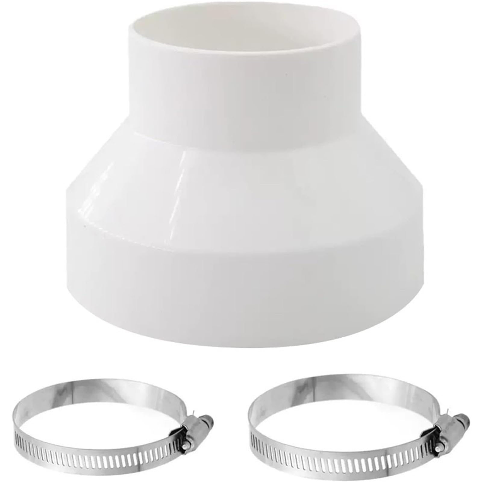 Adaptador reductor de conducto 150mm a 100mm para juntas de tubería de ventilación 5