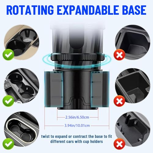 Portavasos expandible para carro Unifizz 2 en 1 miniatura 5