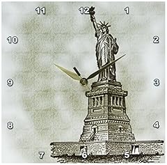 3 d Rose DPP 110227 1 Vintage Statue of Liberty New York City Americana Wall Clock, 10 by 10 Inch photo 3 d Rose DPP 110227 1 Vintage Statue of Liberty New York City Americana Wall Clock, 10 by 10 Inch