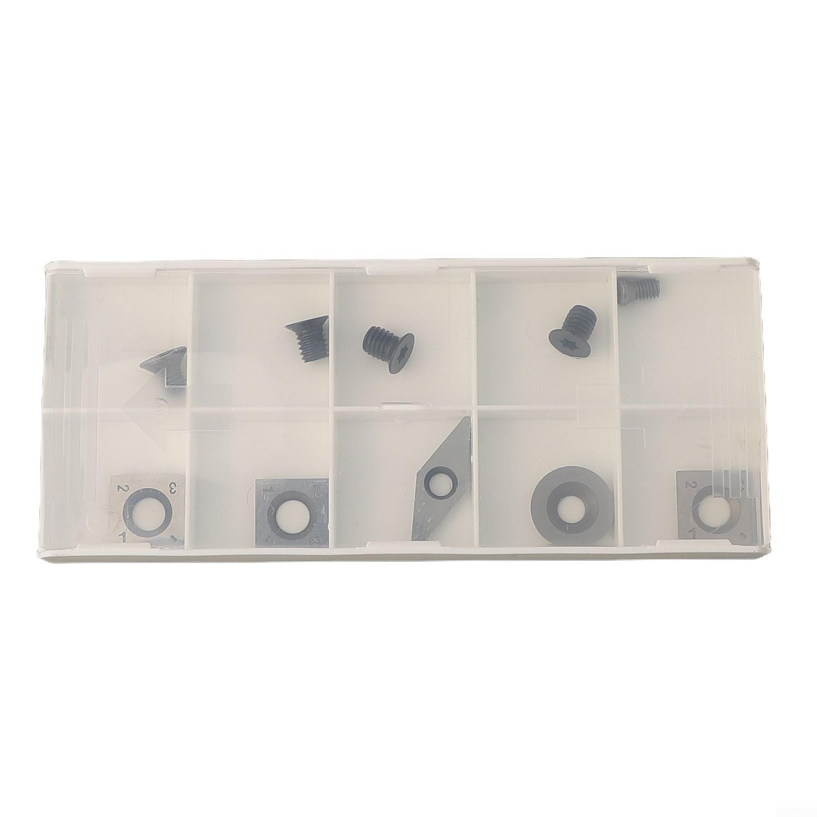 Niceminiwall Plaquettes indexables en carbure pour tour de tournage du bois, outil de coupe de burin avec plusieurs tailles, y compris carré de 15 mm et rond de 16 mm