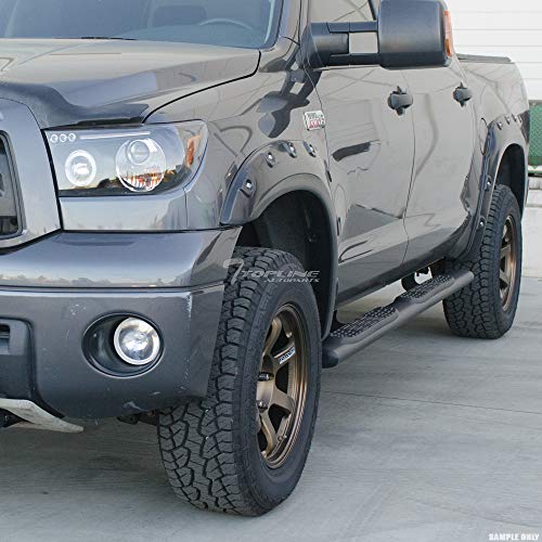 Estribos ovalados negros 5" para Ford F150 04-08 miniatura 7