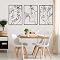 Decorazione da parete Set di 4 decorazioni astratte dorate per camera da letto, stile minimalista, decorazione per la casa, stile vintage, decorazione da parete per donna e bagno