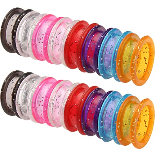 HONMEET Silicone Ring for Scissor 16pcs Hairdressing Finger Protector Haircutting Styling Scissor Accessories Soft Thumb Grip