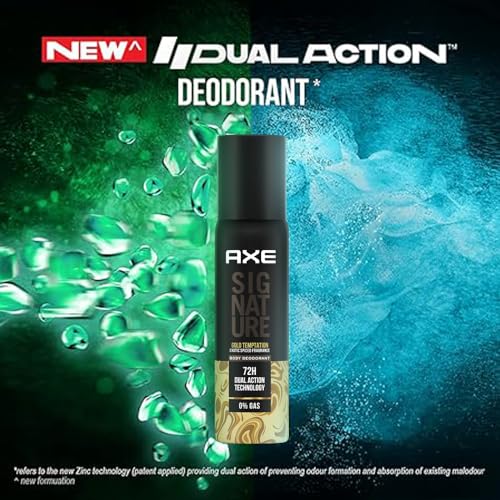 Image of Axe Signature Gold Temptation Body Deodorant |Exotic Spiced Fragrance |0% Gas |122ML
