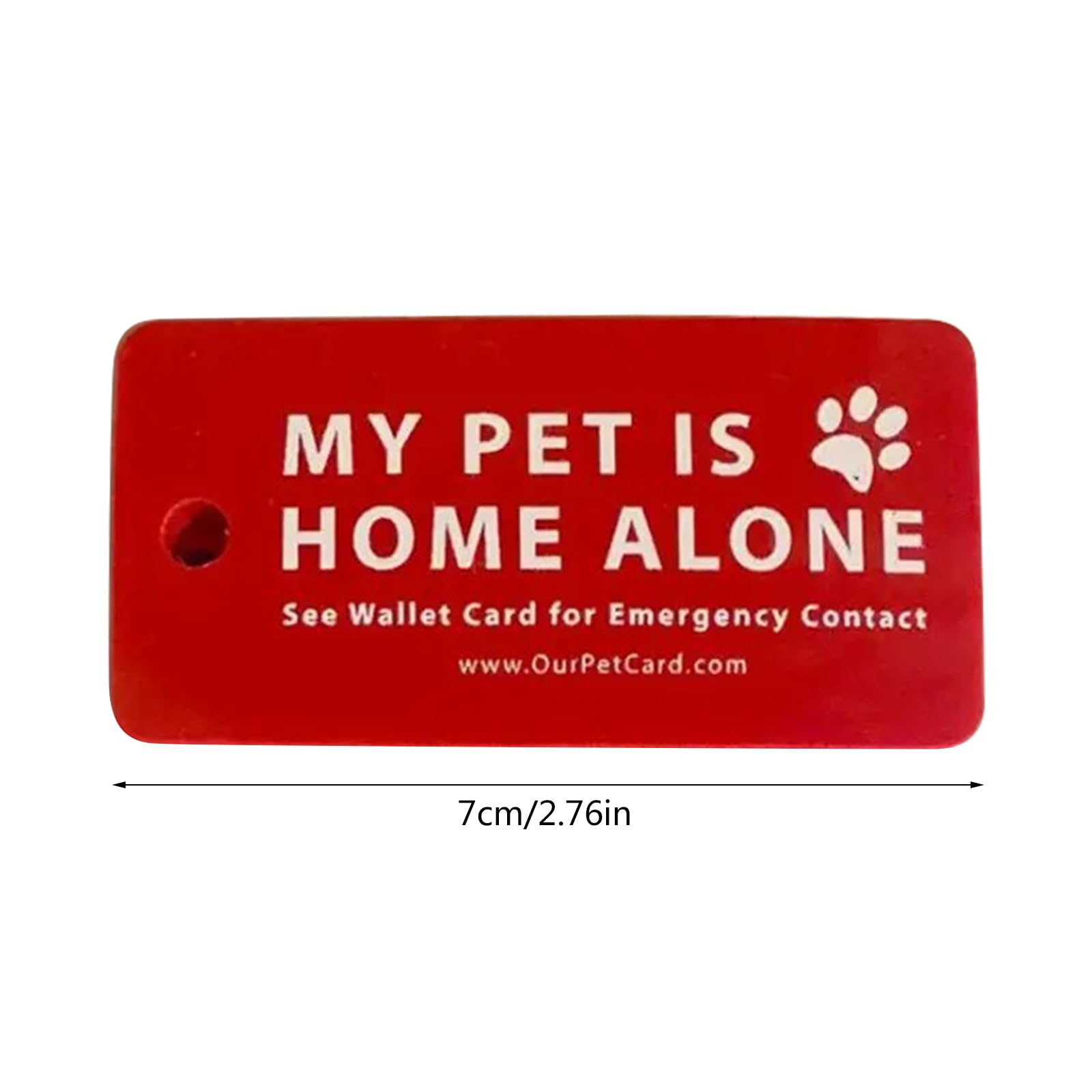 Pets are Home Alone Alert Key Tags Keychain Contact Writable Pet Wallet Tags Key Tags Keychain