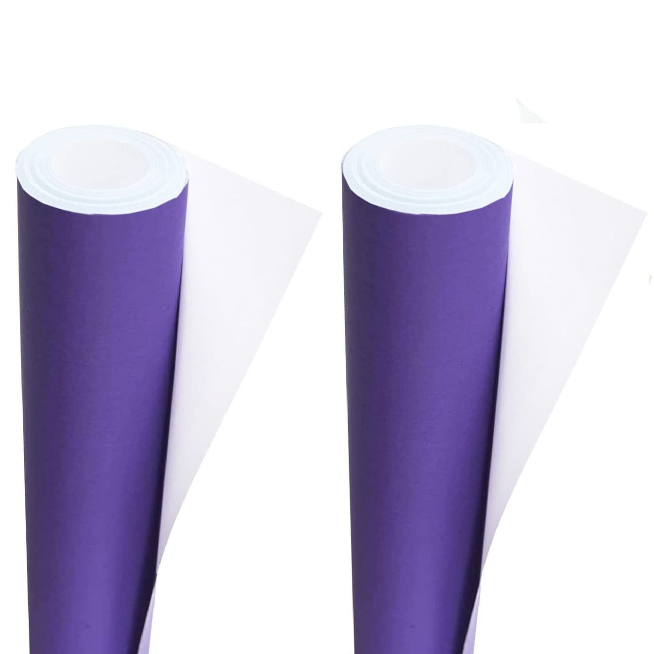 2 Rolls of Packing/Display Poster Paper Roll 3Ace Crafts – 10 m x 76 cm Ideal for Wrapping Wrap Birthday Gifts Drawing Table Runner Covering Parcel Backing School Board – Purple Colour — image 1