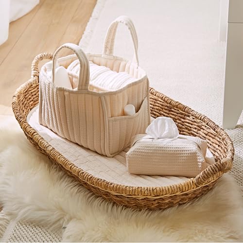 Panier à couches pour bébé nomade avec poches et poignées robustes CuddleCo - 7