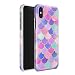uCOLOR Case Compatible iPhone XS Case iPhone X/10 (5.8") Mermaid Scales Pink Hybrid Ultra Slim Hard Shell +Soft TPU Dual Layer Protective Case for iPhone X/XS