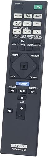 Miniatura 2 de Allimity RMT-AA320U RMTAA320U - Control remoto de repuesto compatible con receptor AV multicanal Sony STR-ZA810ES STR-DN1080 STRZA810ES STRDN1080