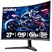 Produktbild KOORUI 27 Zoll Curved Gaming Monitor 180Hz, 1ms, 1920x1080, FHD, 1500R, Adaptive-Sync, HDR10, VESA, inklusive DP- und HDMI-Kabel
