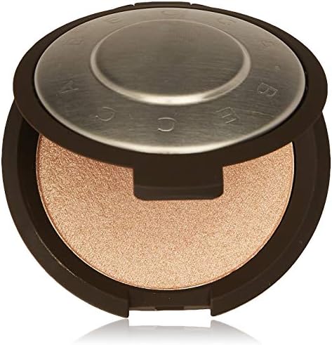 BECCA Shimmering Skin Perfector Pressed Highlighter, Champagne Pop for Women, Soft Gold with Peachy-Pink Pearl, 0.28 Oz