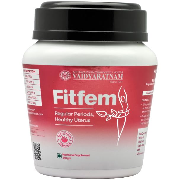 Vaidyaratnam Fitfem Granules - 200 gm, Regulate Menstrual Cycles & Maintain Uterine Health | Natural Relief for Irregular Menstrual Cycles & Anemia-image-35