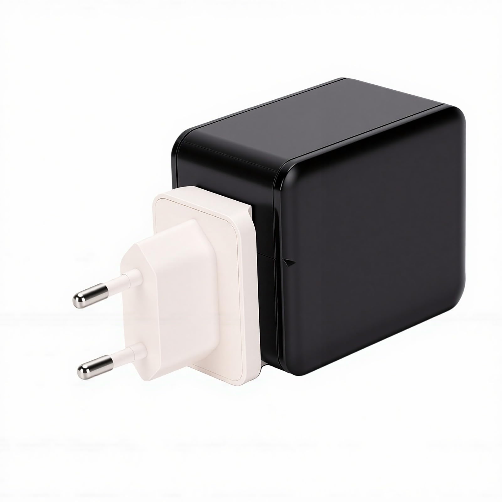 Cocoarm Caricabatterie da Muro, Caricabatterie Tipo C 4 in 1 ABS da 81 W con Cavi Retrattili, Ricarica Rapida USB C1 PD 45 W, Ricarica per 4 Dispositivi, da Viaggio Compatto per Viaggi in Ufficio a