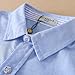 KUYEEBEAR Classic White Button Down Shirt, Long Sleeve, Sailboat Logo, Collared (US, Age, 5 Years, Blue)