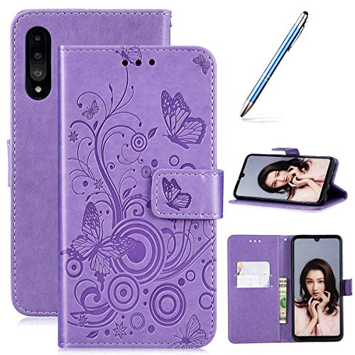 Robinsoni Case Compatible with Huawei P30 Lite Phone Case Wallet Huawei P30 Lite Leather PU Phone Cover Shockproof Kickstand Case Flip Note Book Style Phone Cover Heavy Duty Case Hard Case Butterfly