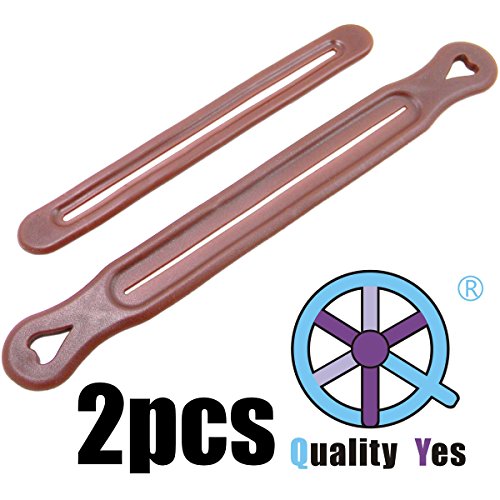 QY 2Pack The First And Latest Brown Color Resin Magic Donut Twister Ponytail Bun Maker, Big Size and Small Size