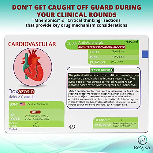 Top 300 Drugs Pharmacology Cards Portable Flashcards with Box Study & Review Notes for NCLEX, NAPLEX, Nursing, Pharmacy, Med School Guide for Clinical Assessment, Lab, Dose, Drug Names 2 - Thumbnail 3